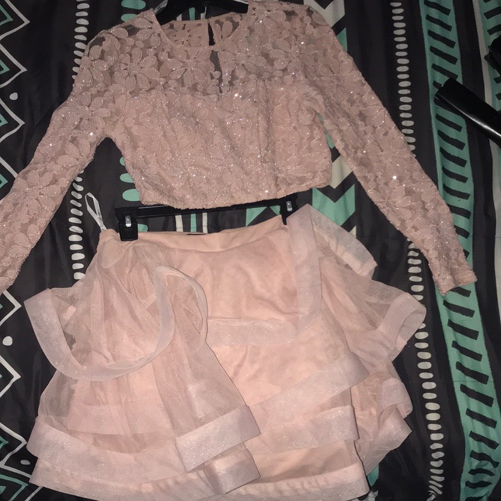 homecoming light pink dress